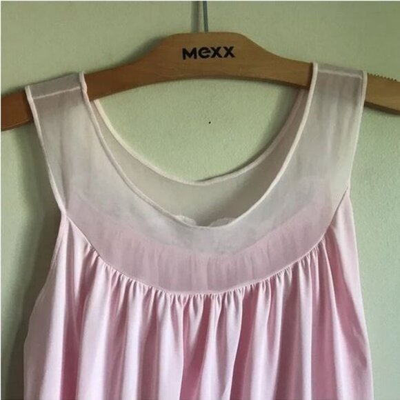 Vintage Kayser Babydoll Chemise Sleeping Set Barbiecore Dreamy Girlhoodcore Mesh - Picture 13 of 16